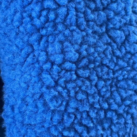 Pieces Pcnola teddy coat Cobalt blue NWT - Picture 16 of 16